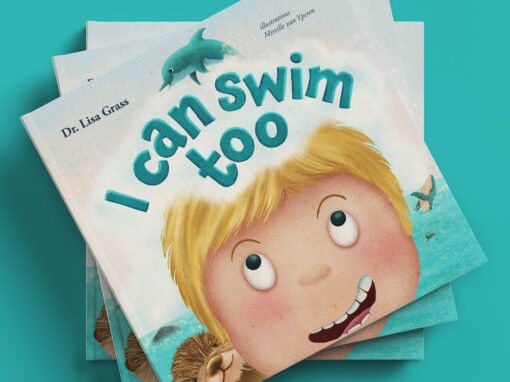 Prentenboek ‘I can swim too’ Prentenboek ‘I can swim too’