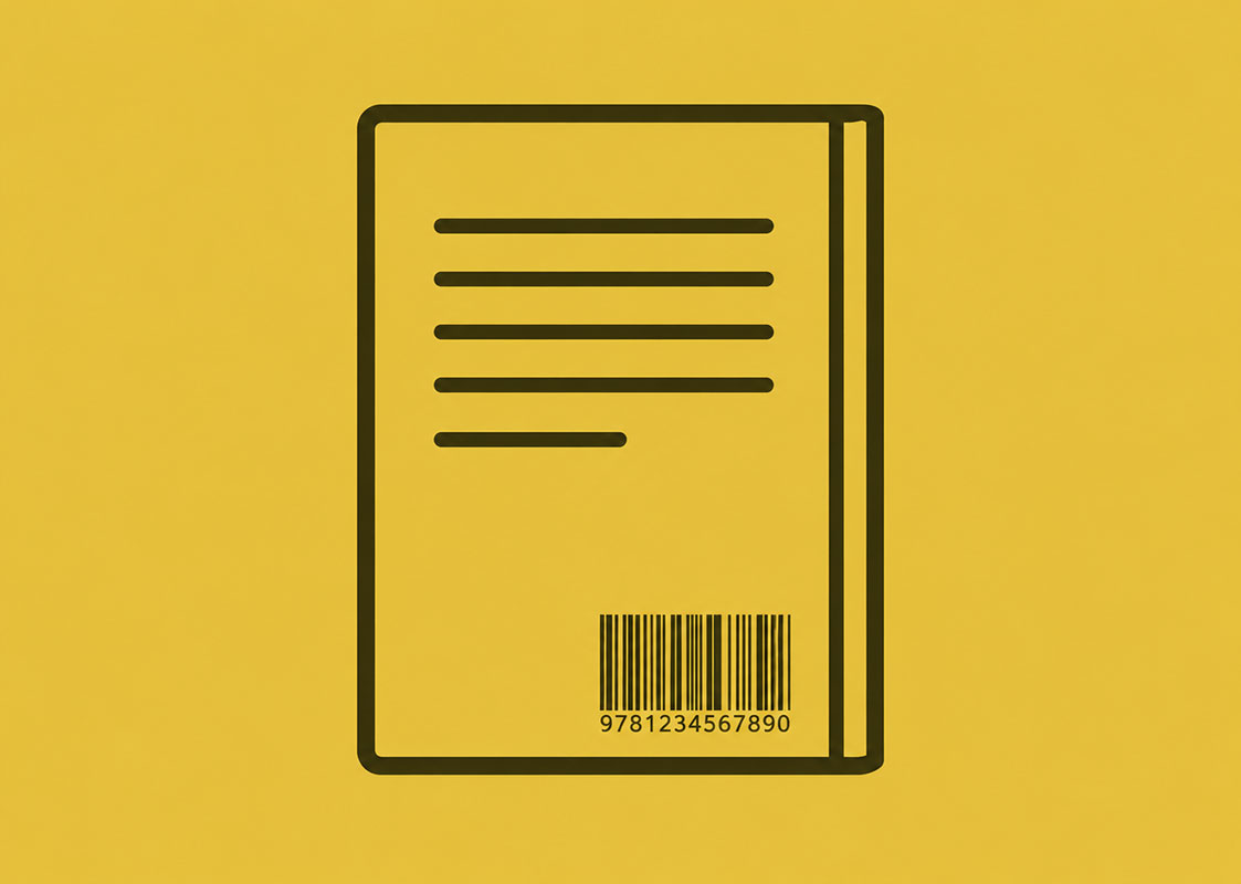 Welke informatie moet op de achterkant van een boek staan?